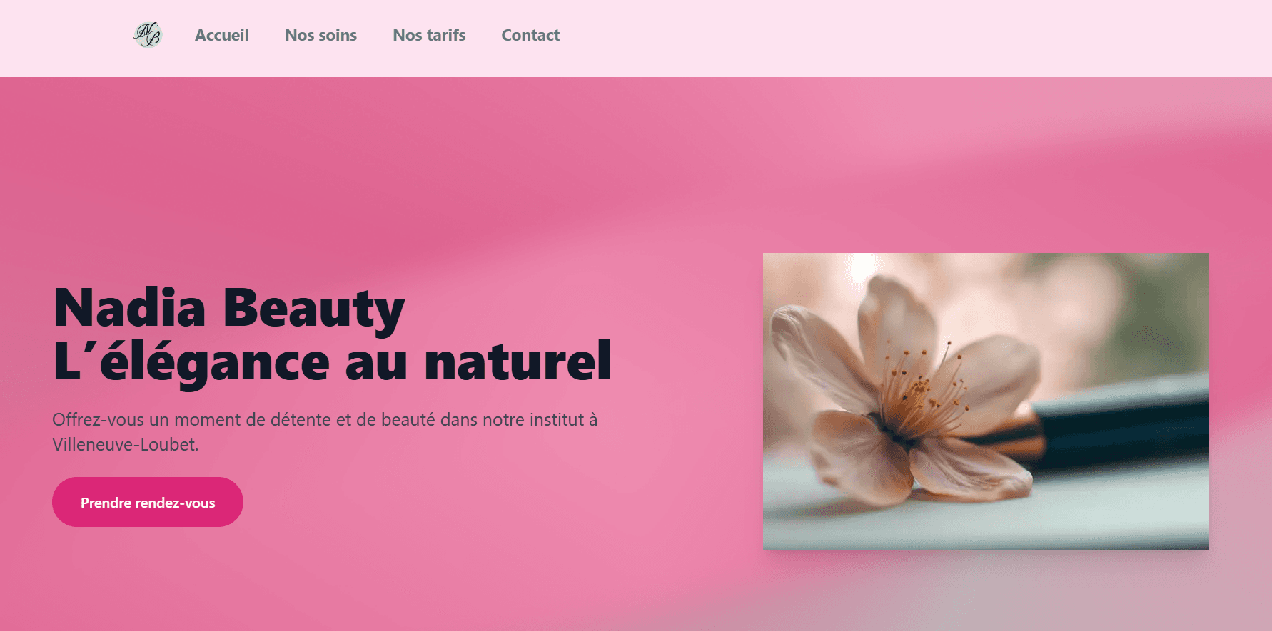 Image du projet Site de beauté et bien-être