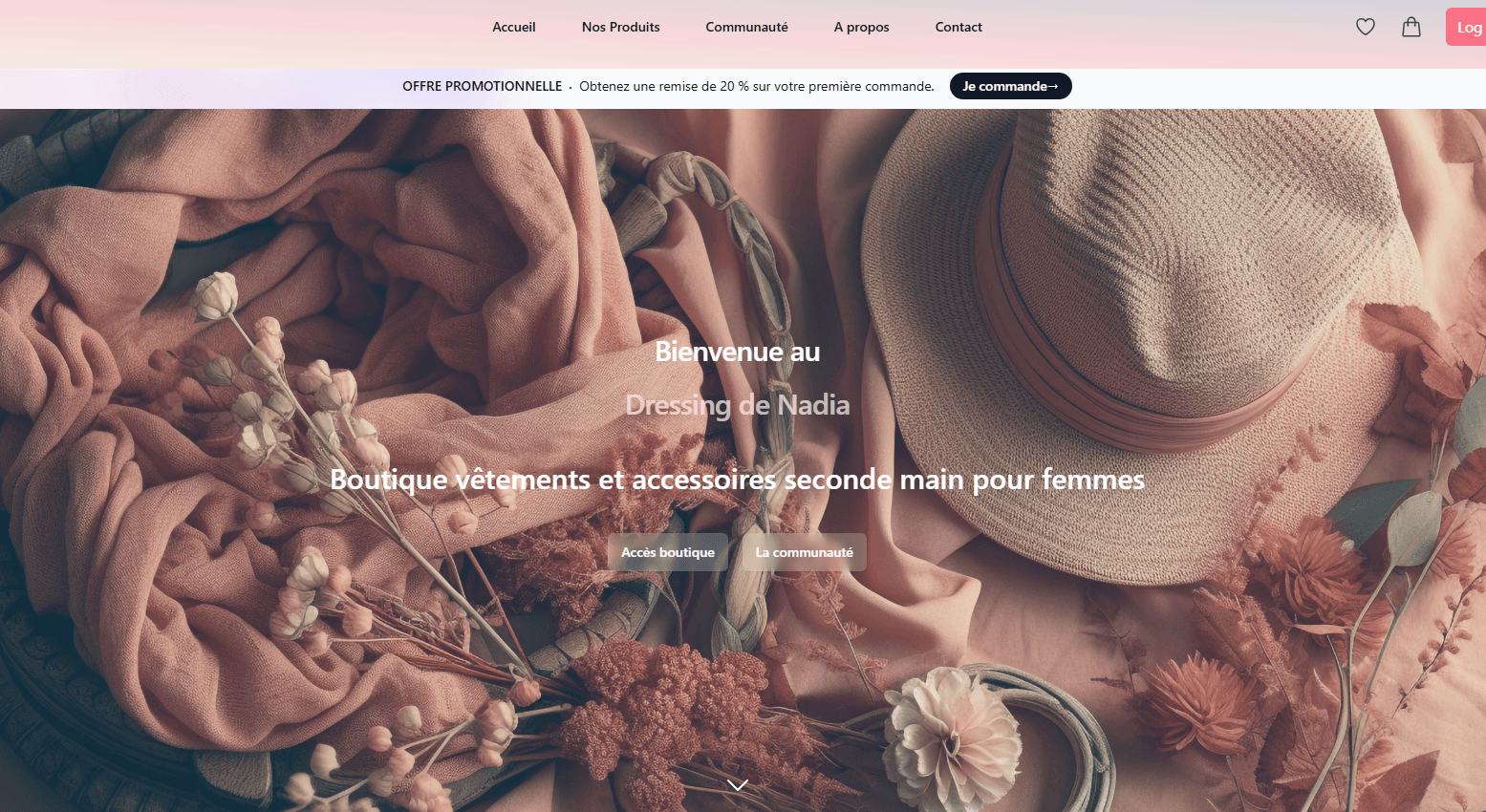 Image du projet Site e-commerce féminin
