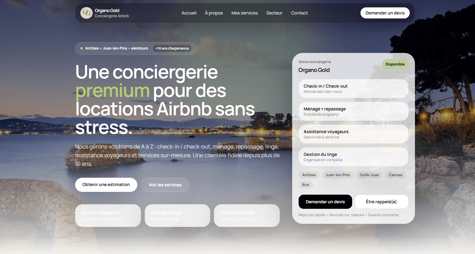 Image du projet Site conciergerie