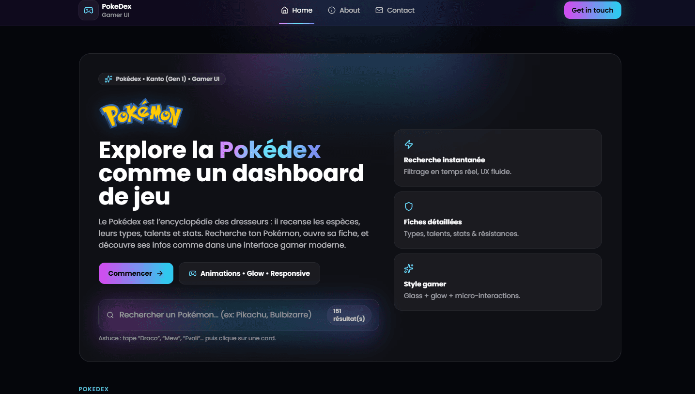 Image du projet Pokédex
