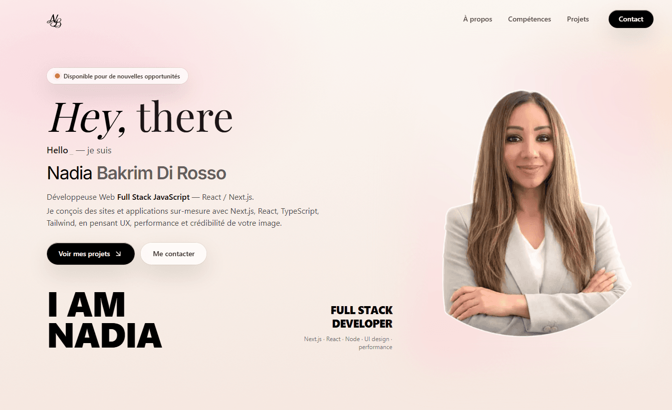 Image du projet Portfolio personnel