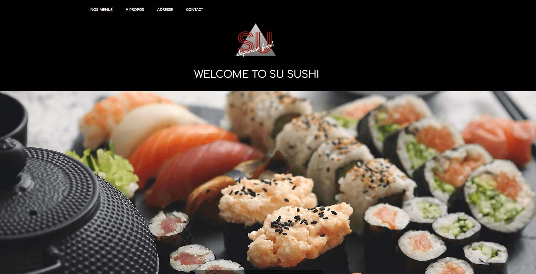 Image du projet Site de restaurant sushi